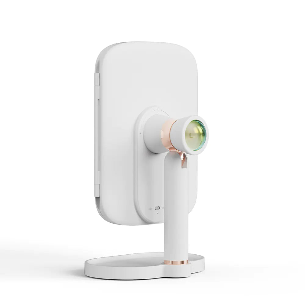 Rotating Smart Shell LED Makeup Mirror with Light